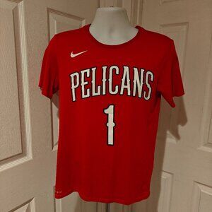 New Orleans Pelicans Zion Williamson Nike NBA Shirt Red Men's S Basketball